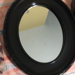 3 matching mirrors with black rim